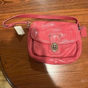 Raspberry Leather Purse